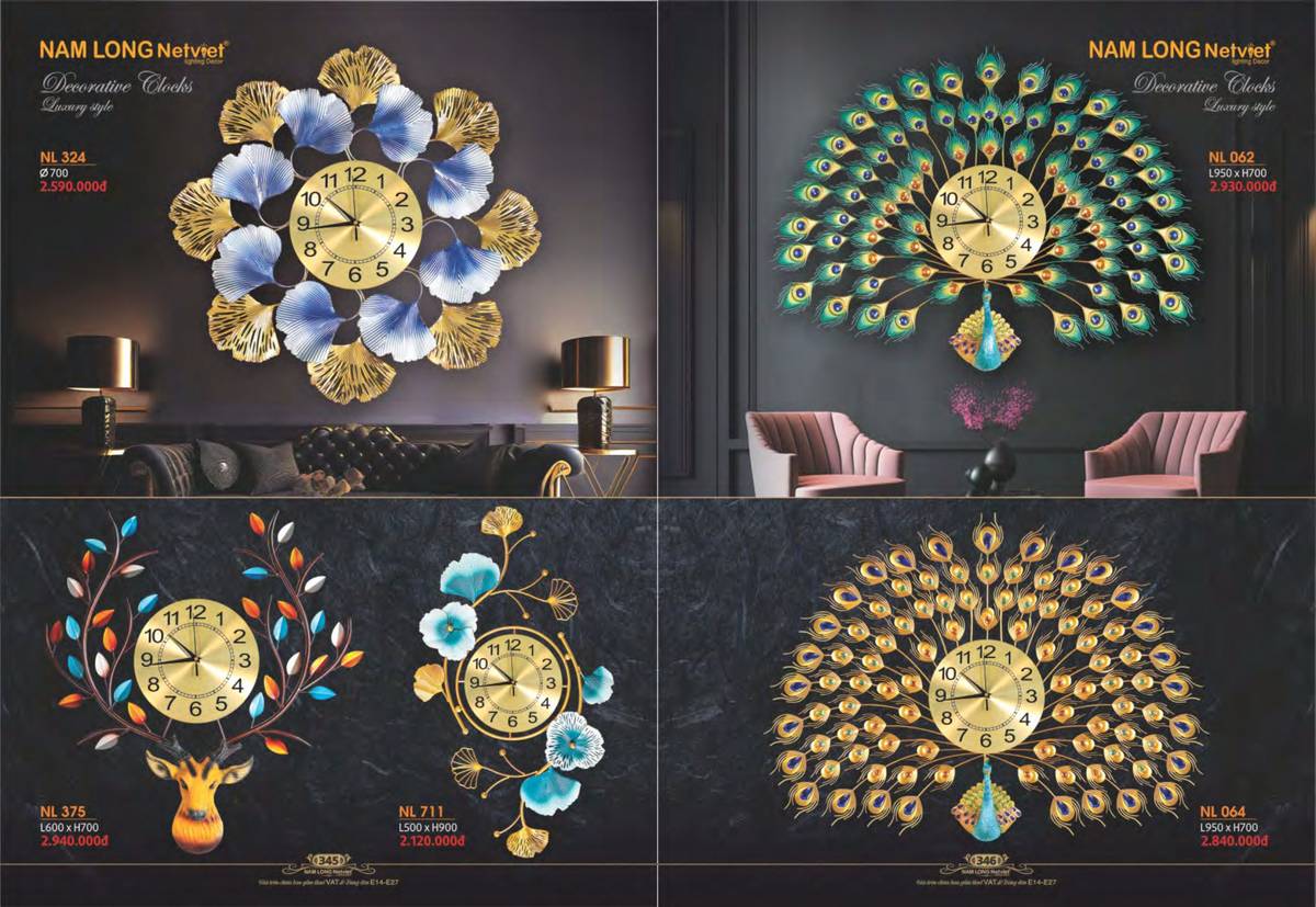 Đèn trang trí NAM LONG Catalogue và Bảng giá tại Bình Dương /Page 67